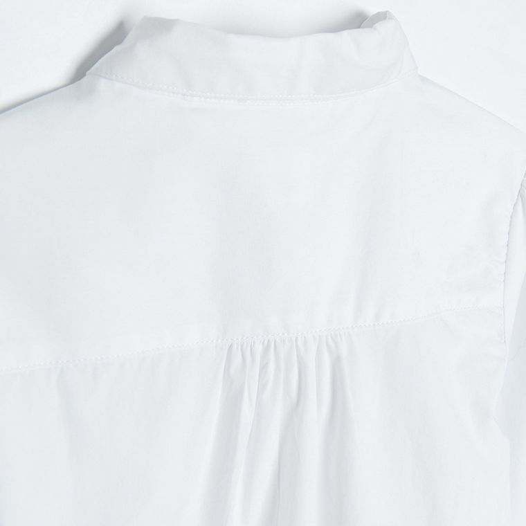 Cool Club, Koszula dziewczęca z długim rękawem, biała