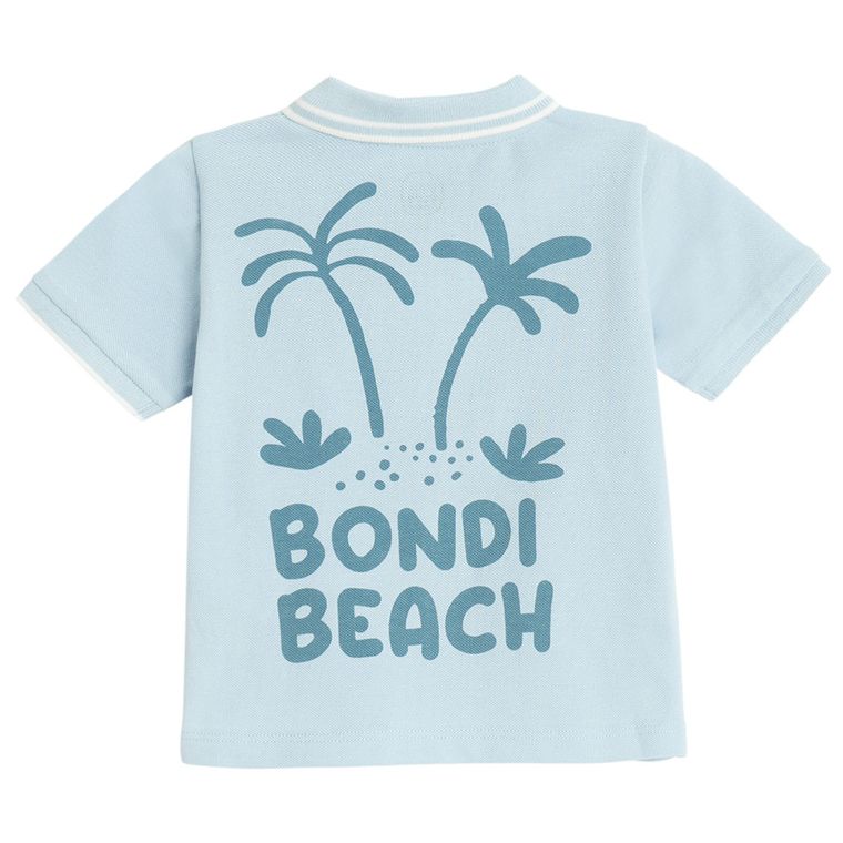 Cool Club, Koszulka polo chłopięca z krótkim rękawem, niebieska