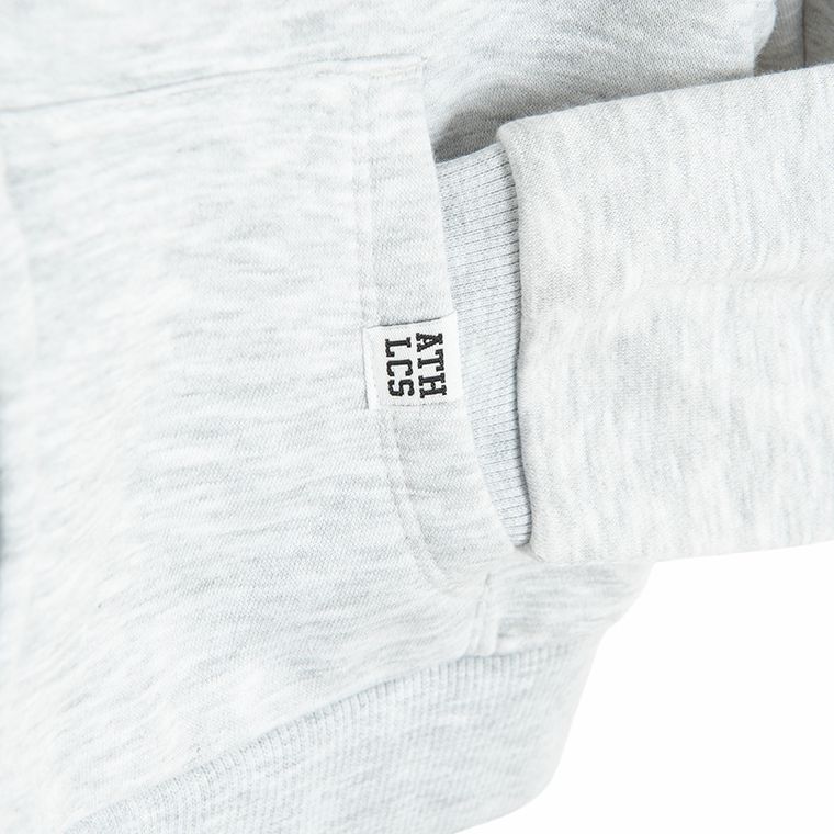 Cool Club, Krótka bluza dziewczęca z kapturem, rozpinana, szara