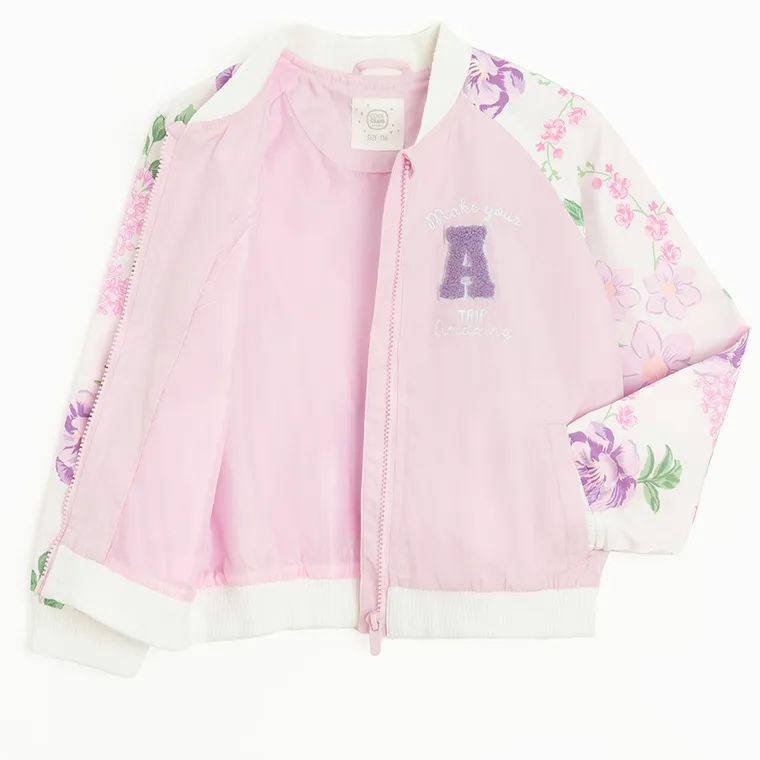 Cool Club, Kurtka bejsbolówka dziewczęca, różowa