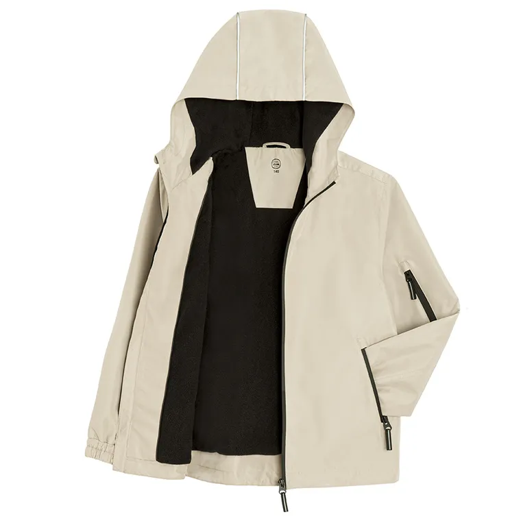 Cool Club, Kurtka chłopięca z kapturem, beżowa