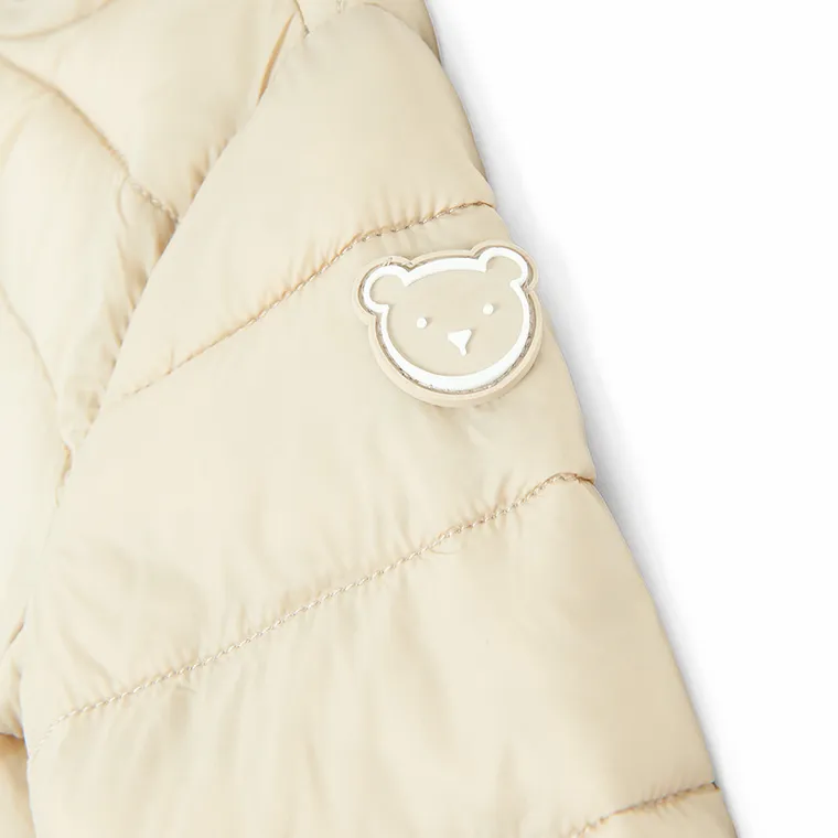 Cool Club, Kurtka chłopięca z kapturem, beżowa