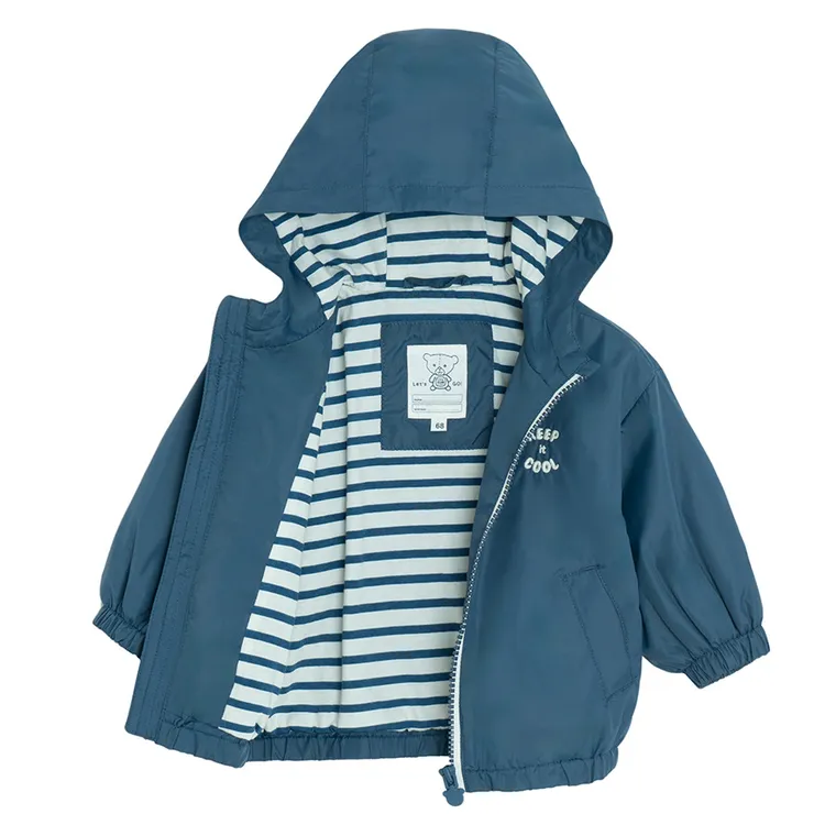 Cool Club, Kurtka chłopięca z kapturem, niebieska