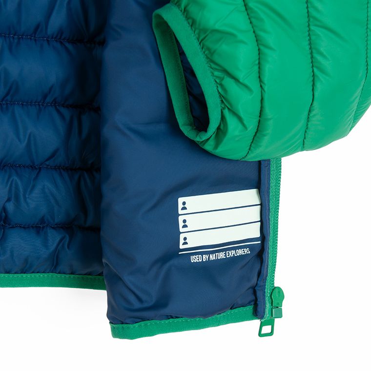 Cool Club, Kurtka chłopięca z kapturem, zielona