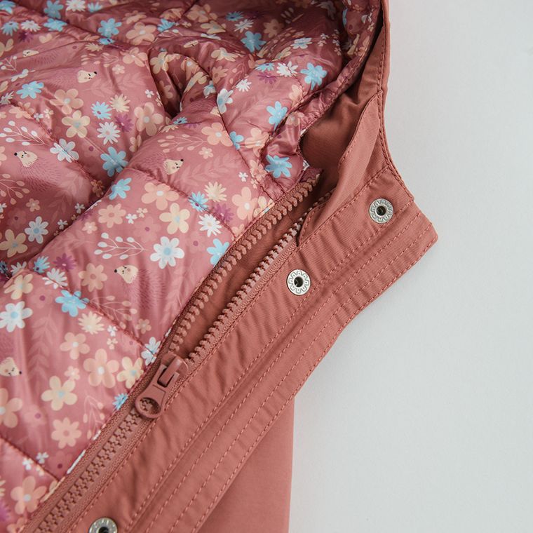 Cool Club, Kurtka dziewczęca z kapturem, 3w1, różowa