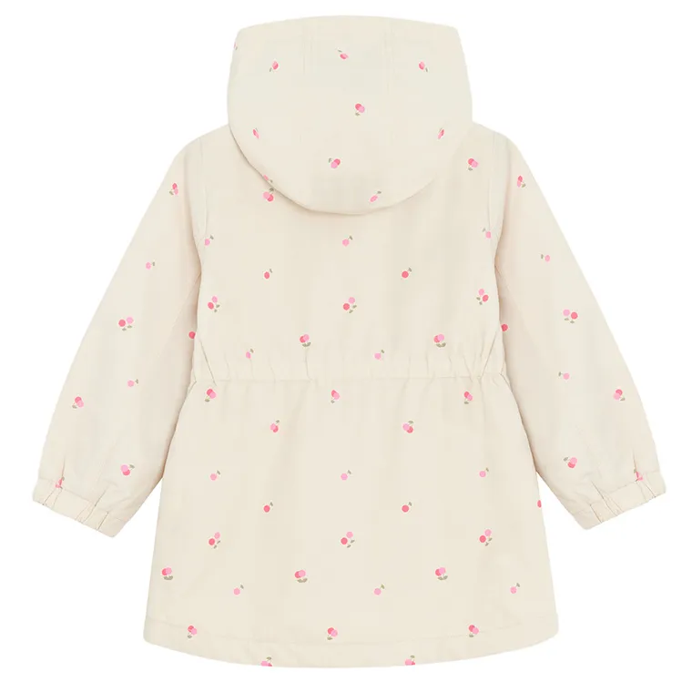 Cool Club, Kurtka dziewczęca z kapturem, beżowa