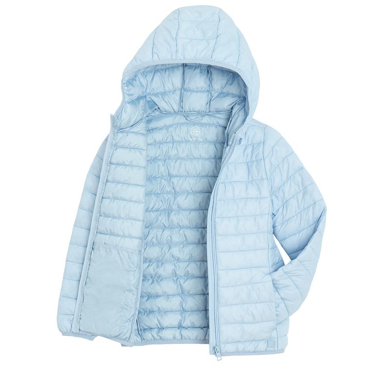 Cool Club, Kurtka dziewczęca z kapturem, niebieska
