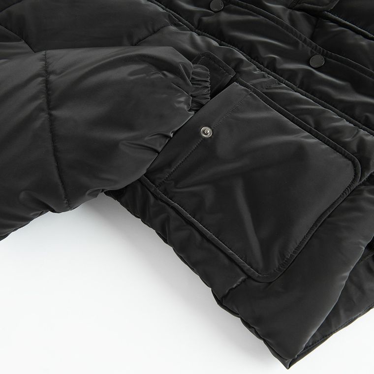 Cool Club, Kurtka dziewczęca z kapturem, ocieplana, czarna