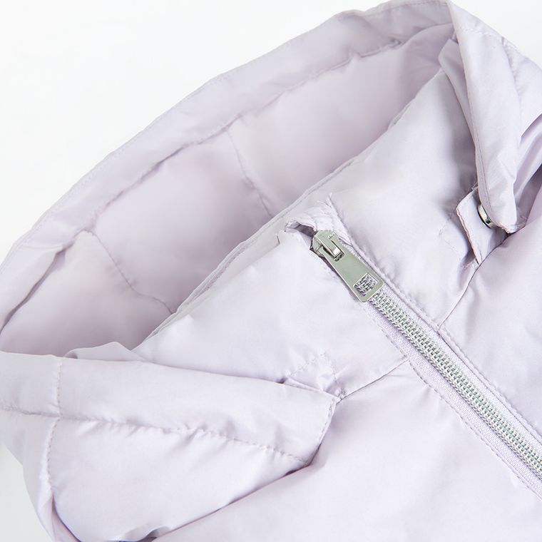 Cool Club, Kurtka dziewczęca z kapturem, ocieplana, fioletowa