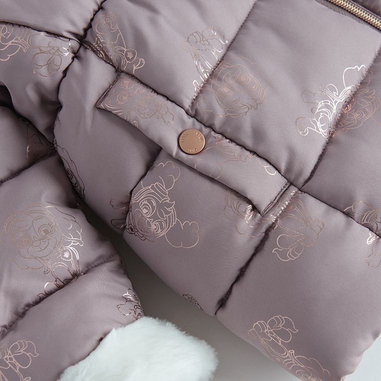 Cool Club, Kurtka dziewczęca z kapturem, ocieplana, fioletowa, Psi Patrol