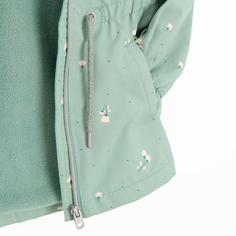 Cool Club, Kurtka dziewczęca z kapturem, zielona