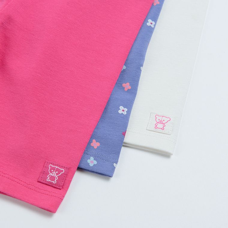 Cool Club, Legginsy dziewczęce 3/4, mix, zestaw, 3 szt.