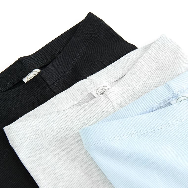 Cool Club, Legginsy dziewczęce, flare, prążkowane, mix, zestaw, 3 szt.