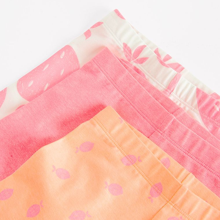 Cool Club, Legginsy dziewczęce, kolarki, mix, zestaw, 3 szt.