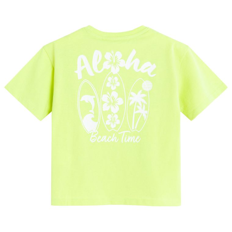 Cool Club, Luźny t-shirt dziewczęcy, zielony