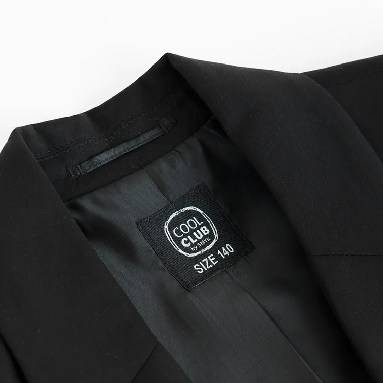 Cool Club, Marynarka dziewczęca, crop top, czarna