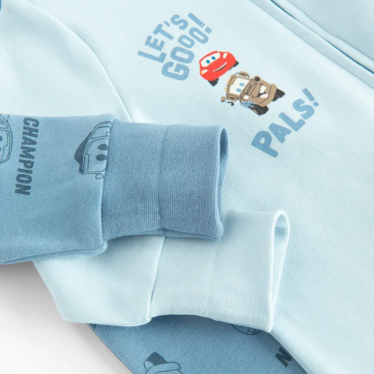 Cool Club, Pajac chłopięcy, niebieski, Auta, zestaw, 2 szt.