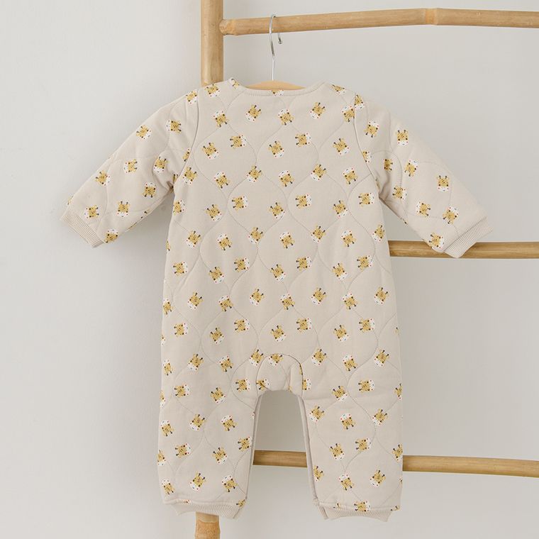 Cool Club, Pajac dziecięcy, bawełna organiczna, beżowy, Fisher-Price