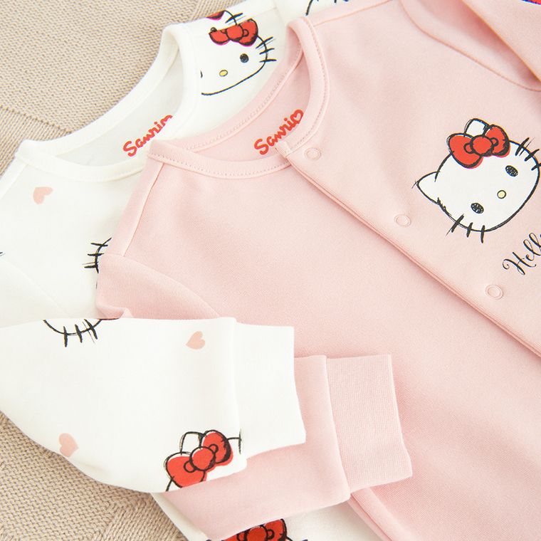 Cool Club, Pajac dziewczęcy, mix, Hello Kitty, zestaw, 2 szt.