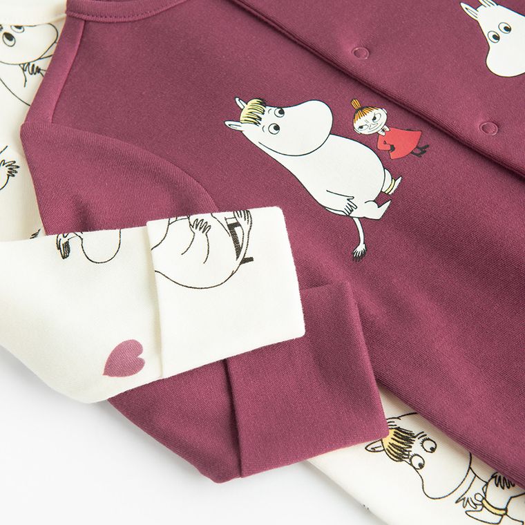 Cool Club, Pajac dziewczęcy, mix, Muminki, zestaw, 2 szt.