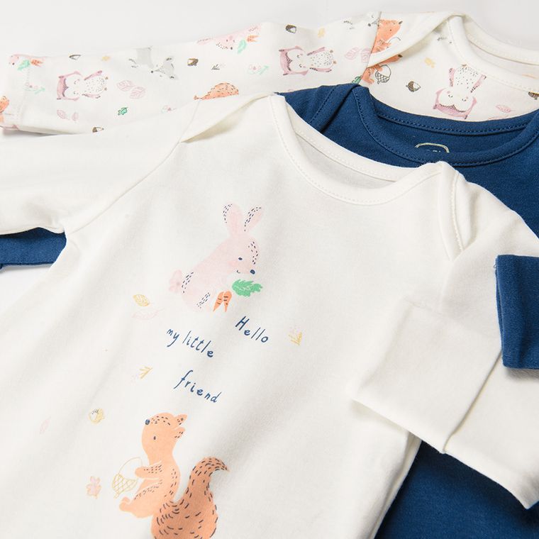 Cool Club, Pajac dziewczęcy, mix, zestaw, 3 szt.