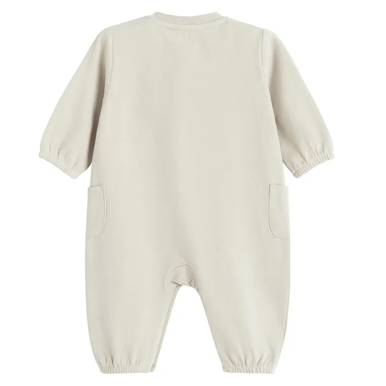 Cool Club, Pajac niemowlęcy, beżowy