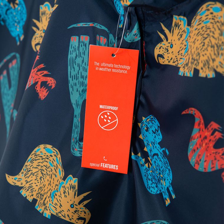 Cool Club, Peleryna przeciwdeszczowa chłopięca z kapturem, granatowa