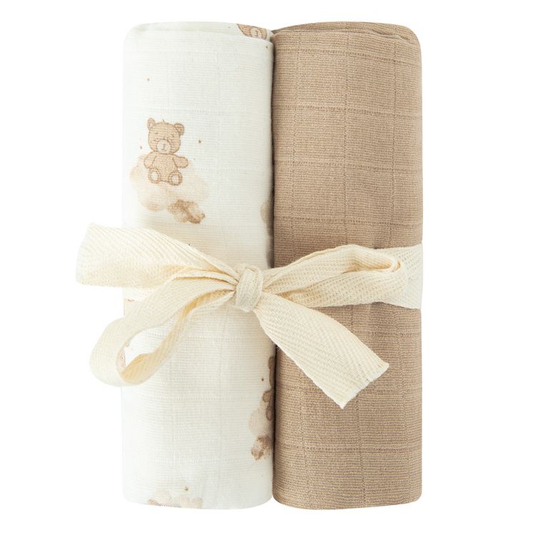 Cool Club, Pieluchy muślinowe niemowlęce, 70-80 cm, mix, zestaw, 2 szt.