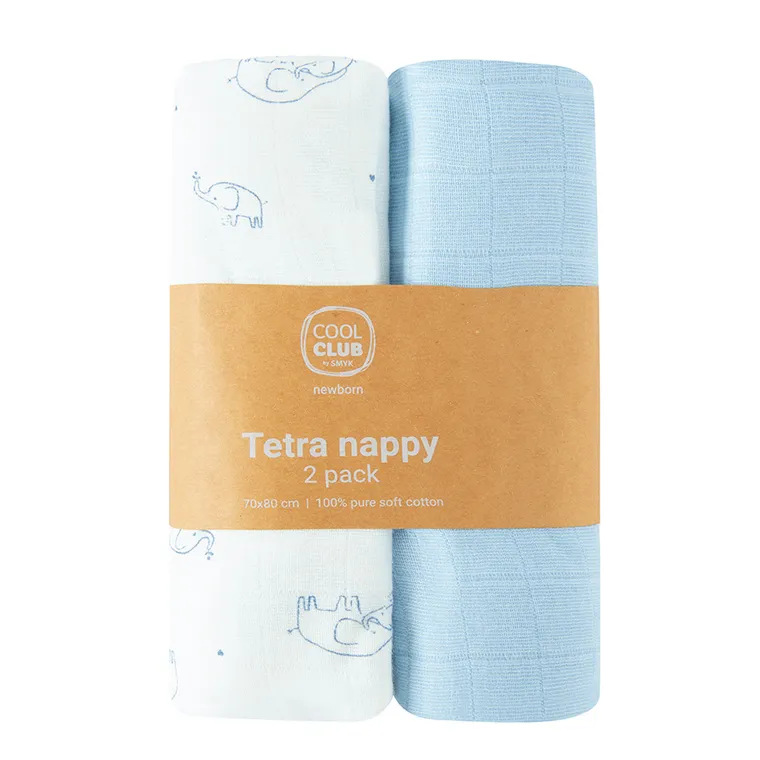 Cool Club, Pieluchy tetrowe chłopięce, 70-80cm, mix, zestaw, 2 szt.
