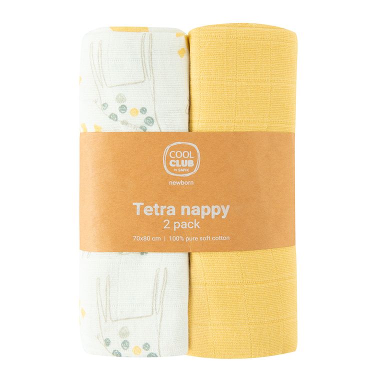 Cool Club, Pieluchy tetrowe niemowlęce, mix, 70-80cm, zestaw, 2 szt.