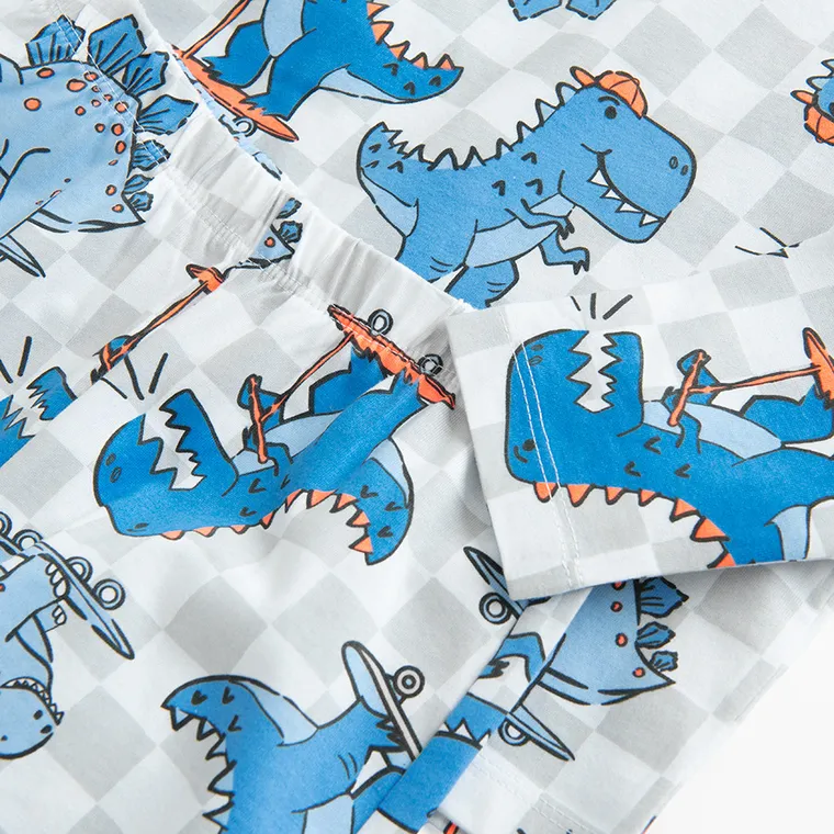 Cool Club, Piżama chłopięca, biało-szara