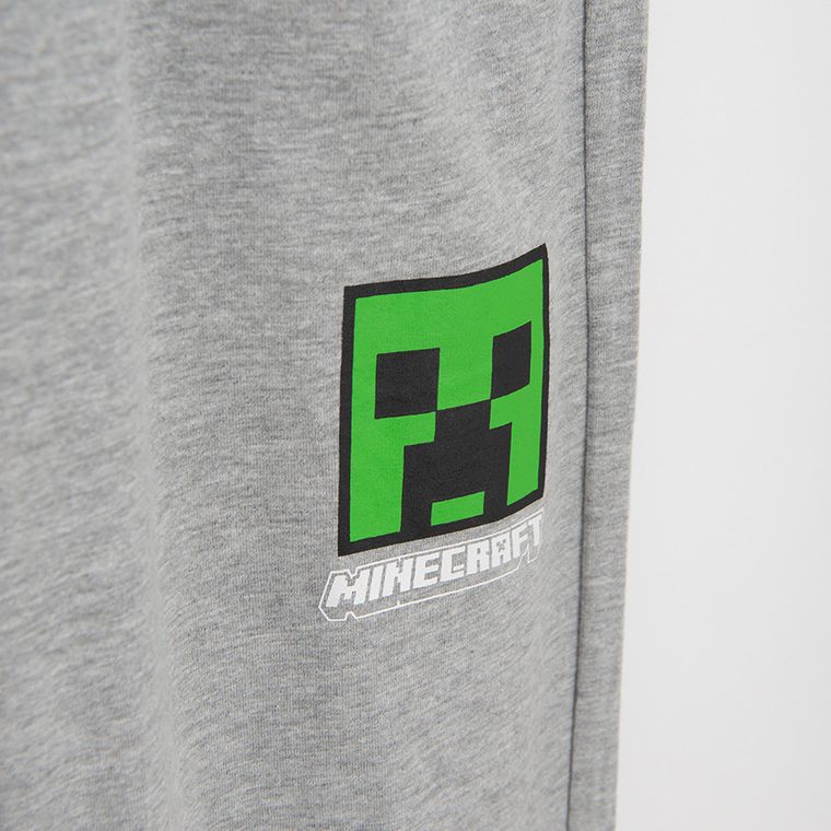 Cool Club, Piżama chłopięca, szara, Minecraft