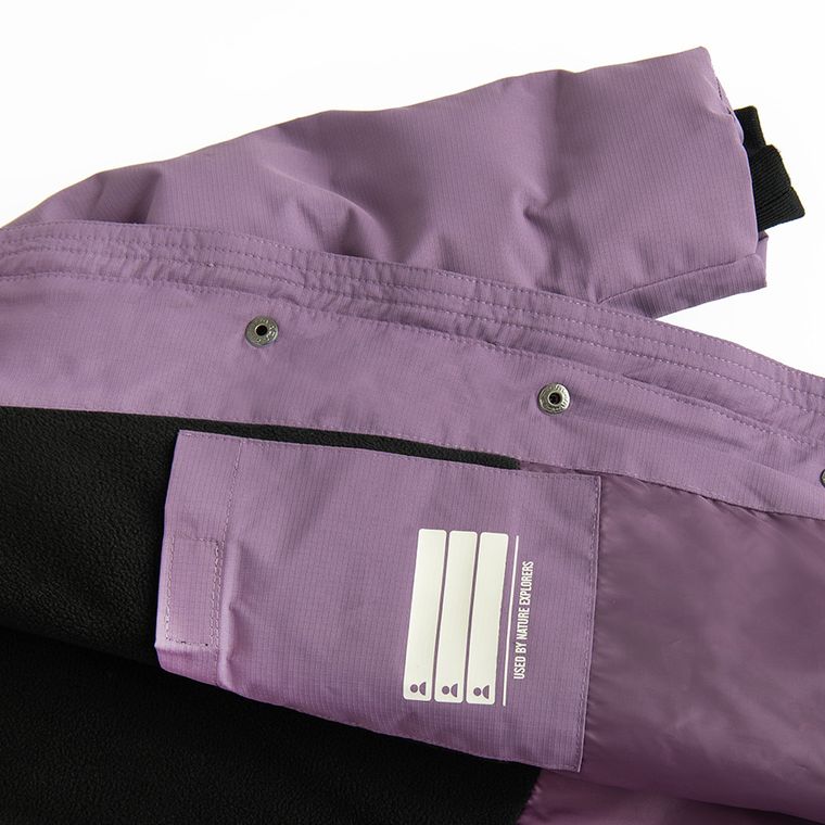 Cool Club, Płaszcz dziewczęcy z kapturem, ocieplany, fioletowy