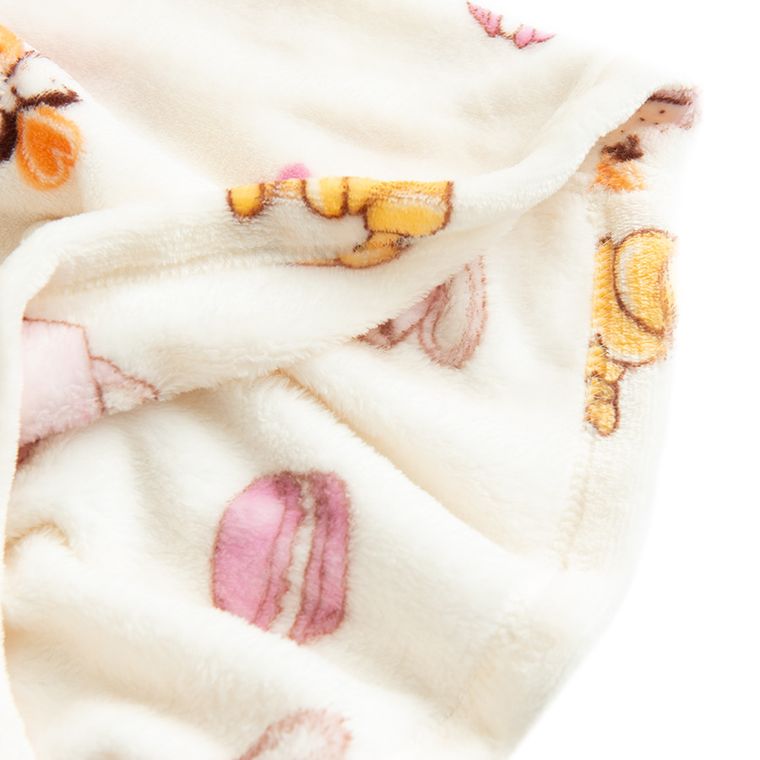 Cool Club, Poncho dziewczęce z kapturem, ecru