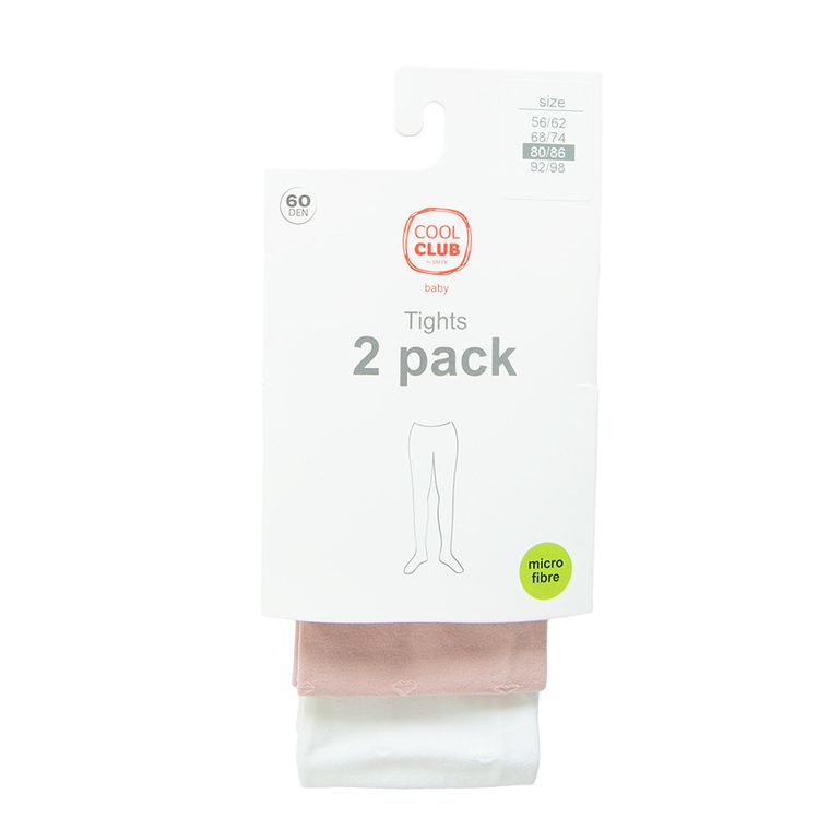 Cool Club, Rajstopy dziewczęce, mix, mikrofibra, 60 DEN, zestaw, 2 szt.