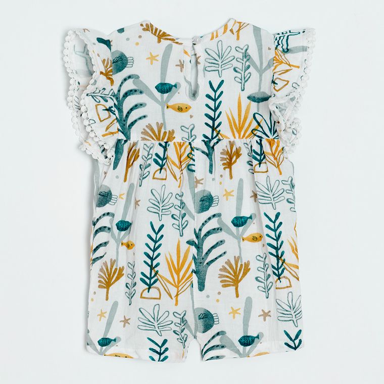 Cool Club, Rampers dziewczęcy, ecru