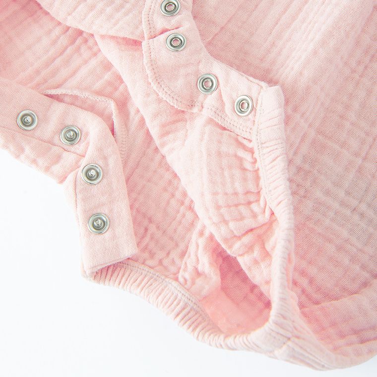 Cool Club, Rampers dziewczęcy, muślinowy, różowy