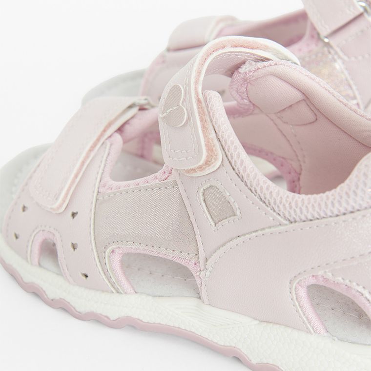 Cool Club, Sandały dziewczęce, różowe, skórzana wkładka