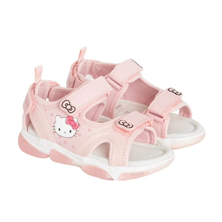 Cool Club, Sandały dziewczęce, różowe, świecąca podeszwa, Hello Kitty