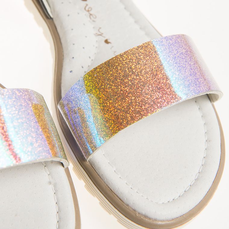 Cool Club, Sandały dziewczęce, złoto-granatowe