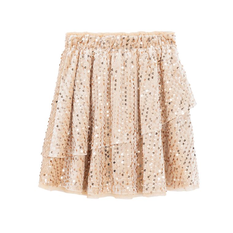 Cool Club, Spódnica dziewczęca, welurowa, złota
