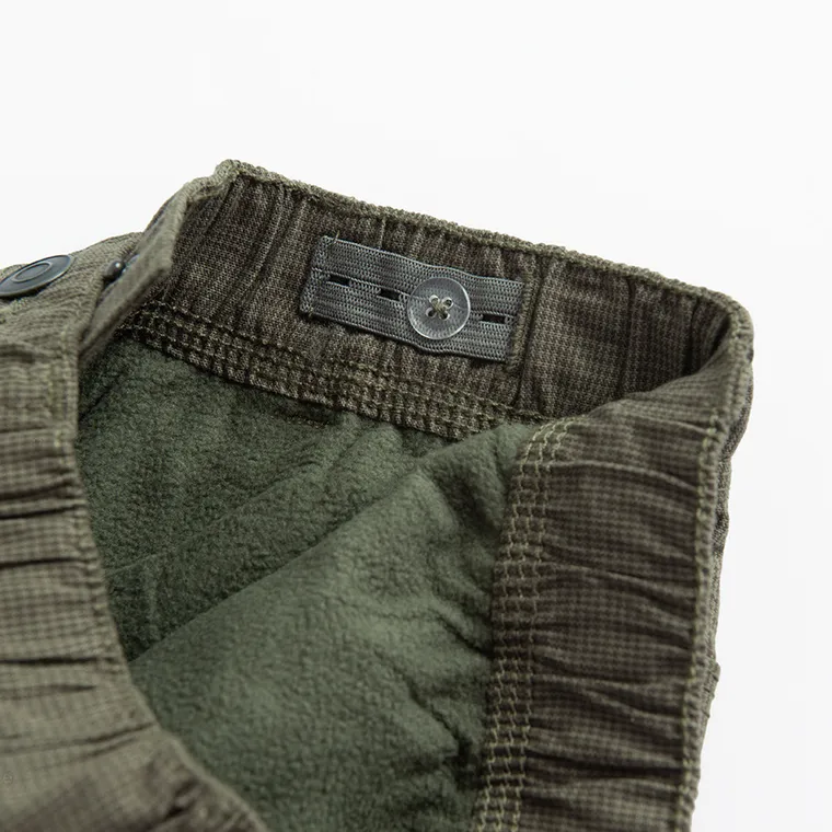 Cool Club, Spodnie chłopięce materiałowe, ocieplane, khaki