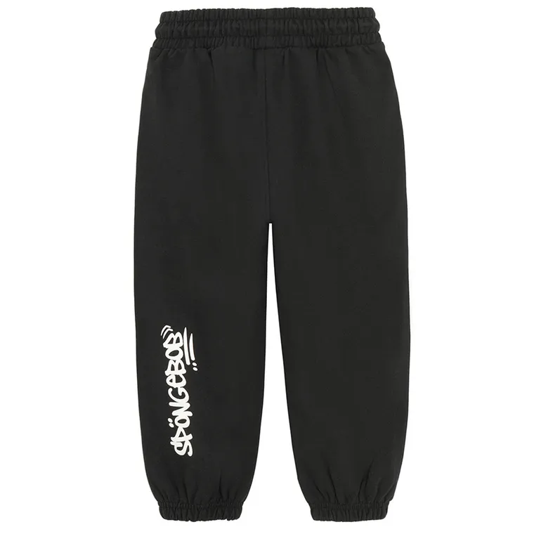 Cool Club, Spodnie dresowe chłopięce, czarne, SpongeBob