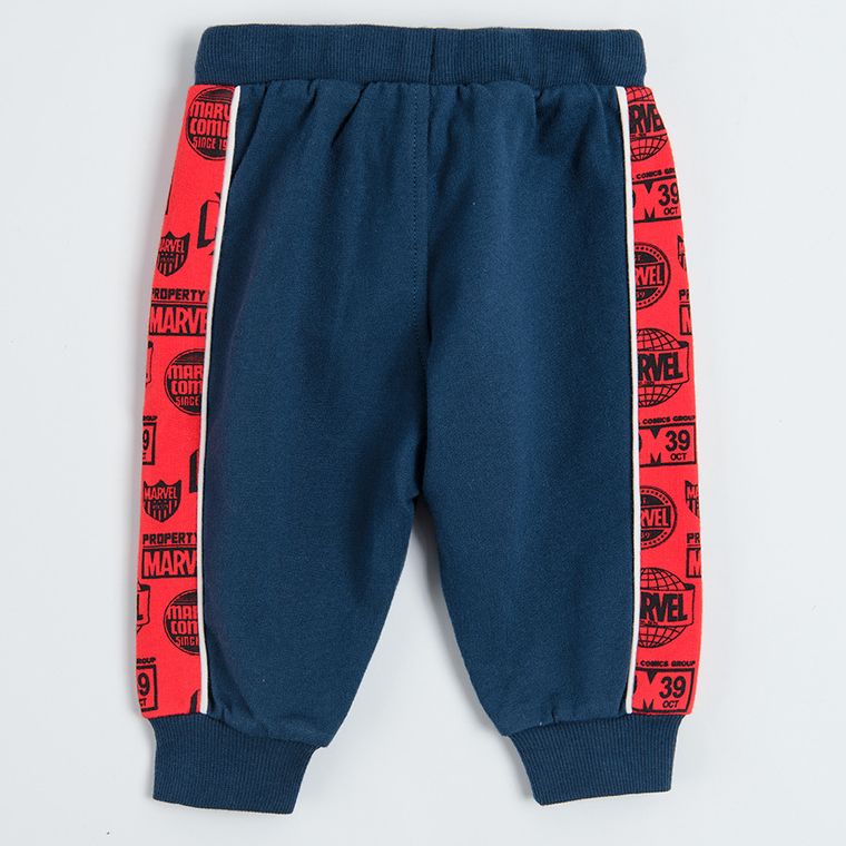 Cool Club, Spodnie dresowe chłopięce, granatowe, Marvel Super Heroes