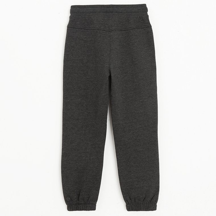 Cool Club, Spodnie dresowe chłopięce, ocieplane, grafitowe