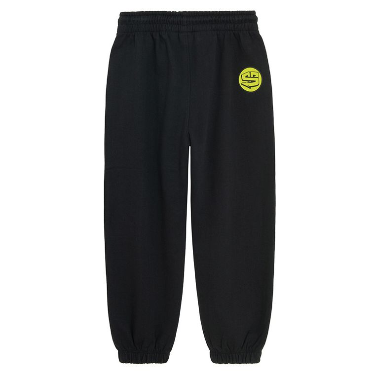 Cool Club, Spodnie dresowe chłopięce, oversize, ocieplane, czarne, SpongeBob