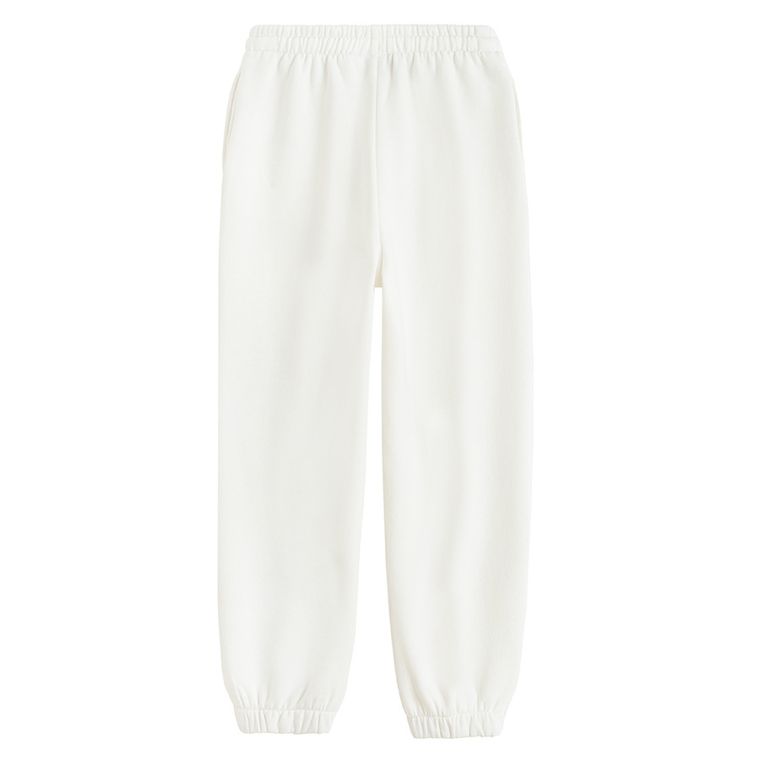 Cool Club, Spodnie dresowe dziewczęce, białe, Lilo i Stitch