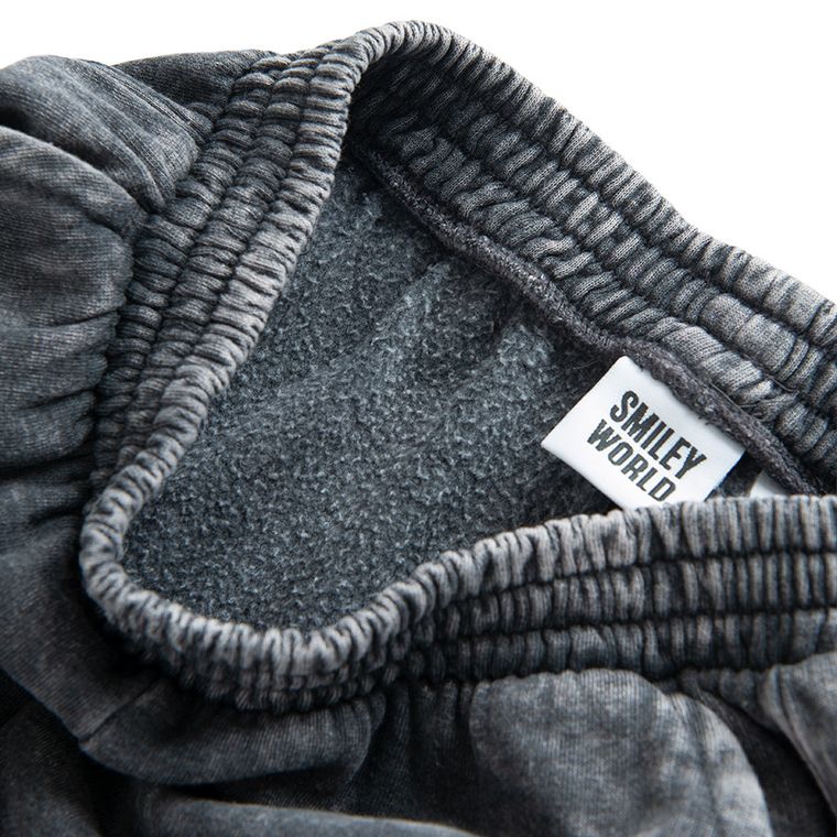 Cool Club, Spodnie dresowe dziewczęce, ocieplane, balloon, czarne, SmileyWorld