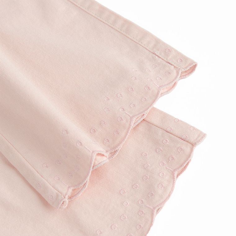 Cool Club, Spodnie jeansowe dziewczęce, paper bag, różowe