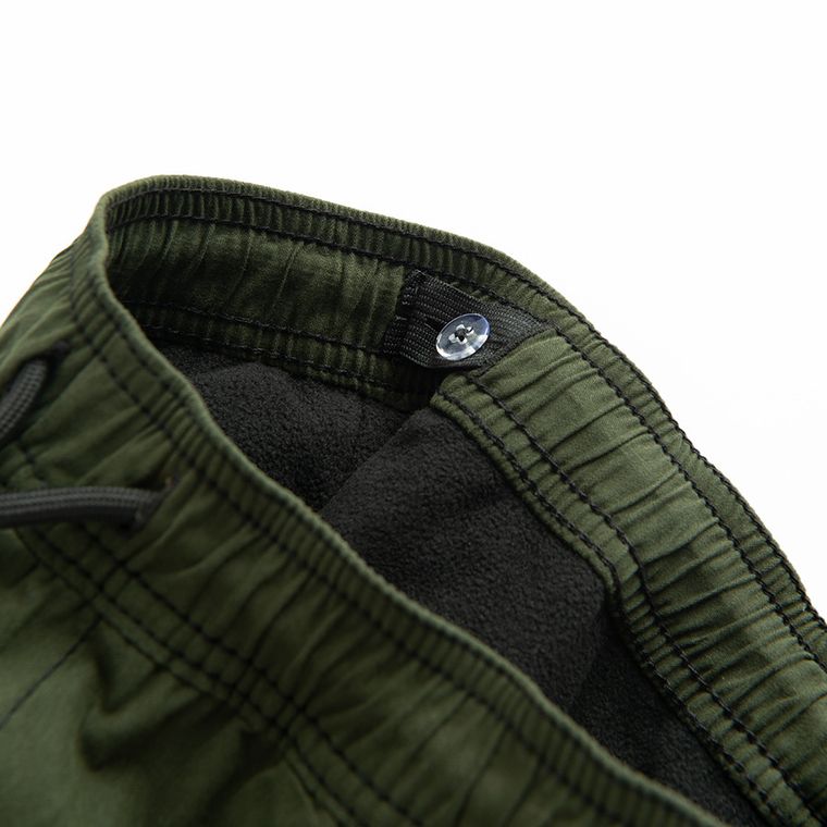 Cool Club, Spodnie materiałowe chłopięce, ocieplane, zielono-czarne